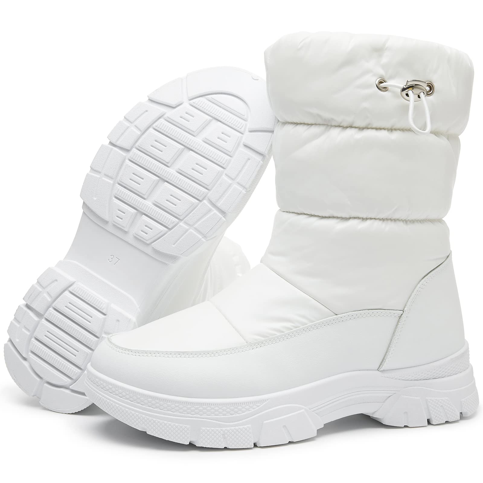 coretta women's fleece lined waterproof snow boots