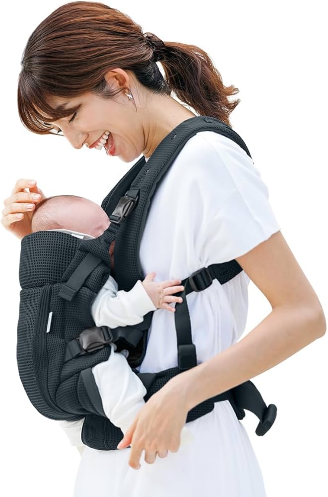 Aprica アップリカ ラクリス ネイビー 2023年9月 購入 Aprica アップリカ ラクリス AB (ネイビー) 抱っこ紐 新生児タテ対面