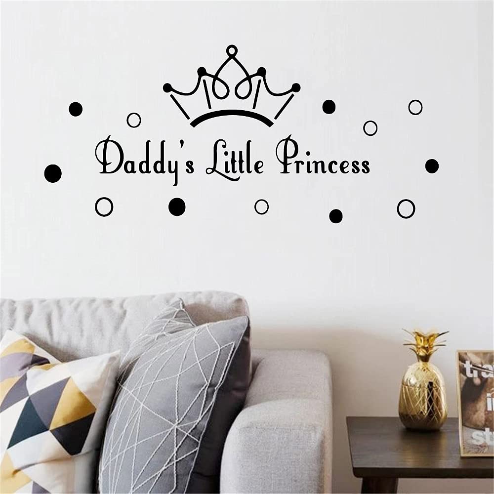 Sticker Mural Citation Petite Princesse - Autocollant Vinyle Chambre Bébé Fille K72