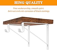 Vista 3 de Soporte de barra de armario resistente de 10.8 x 10.8 pulgadas, soporte de barra de armario de ángulo recto para revivir tu barra flácida