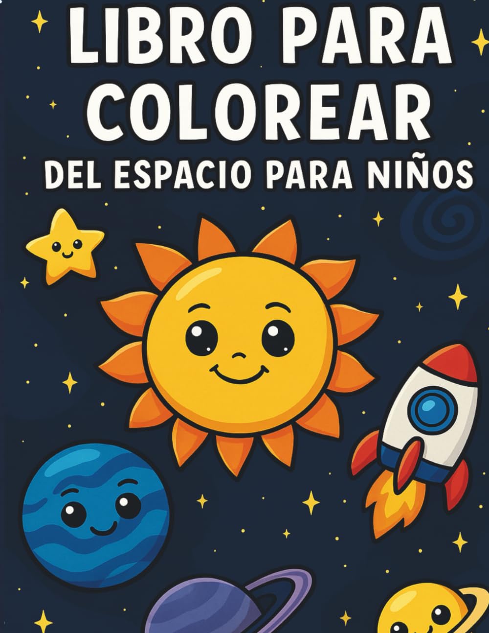 Libro para Colorear del Espacio: Para Niños de 2 a 8 Años (Pequeños Exploradores del Cosmos)