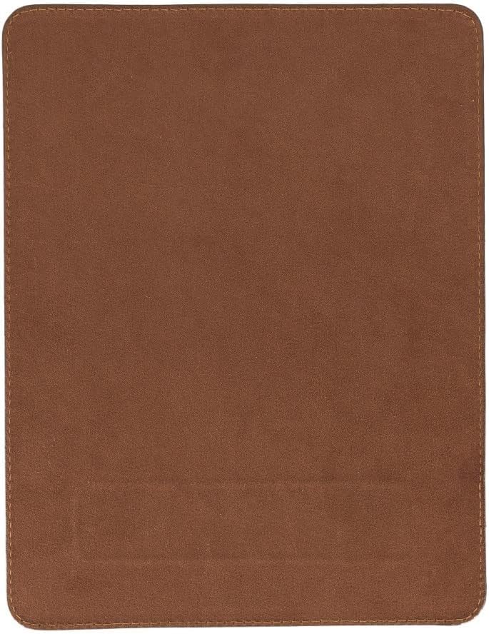 VENOULT Genuine Leather Mouse Pad with Ergonomic Wrist Rest – Smooth Surface for Precision & Comfort – Stylish & Durable Desk Accessory for Office or Gaming – 10.2 x 7.84 in (Almond)