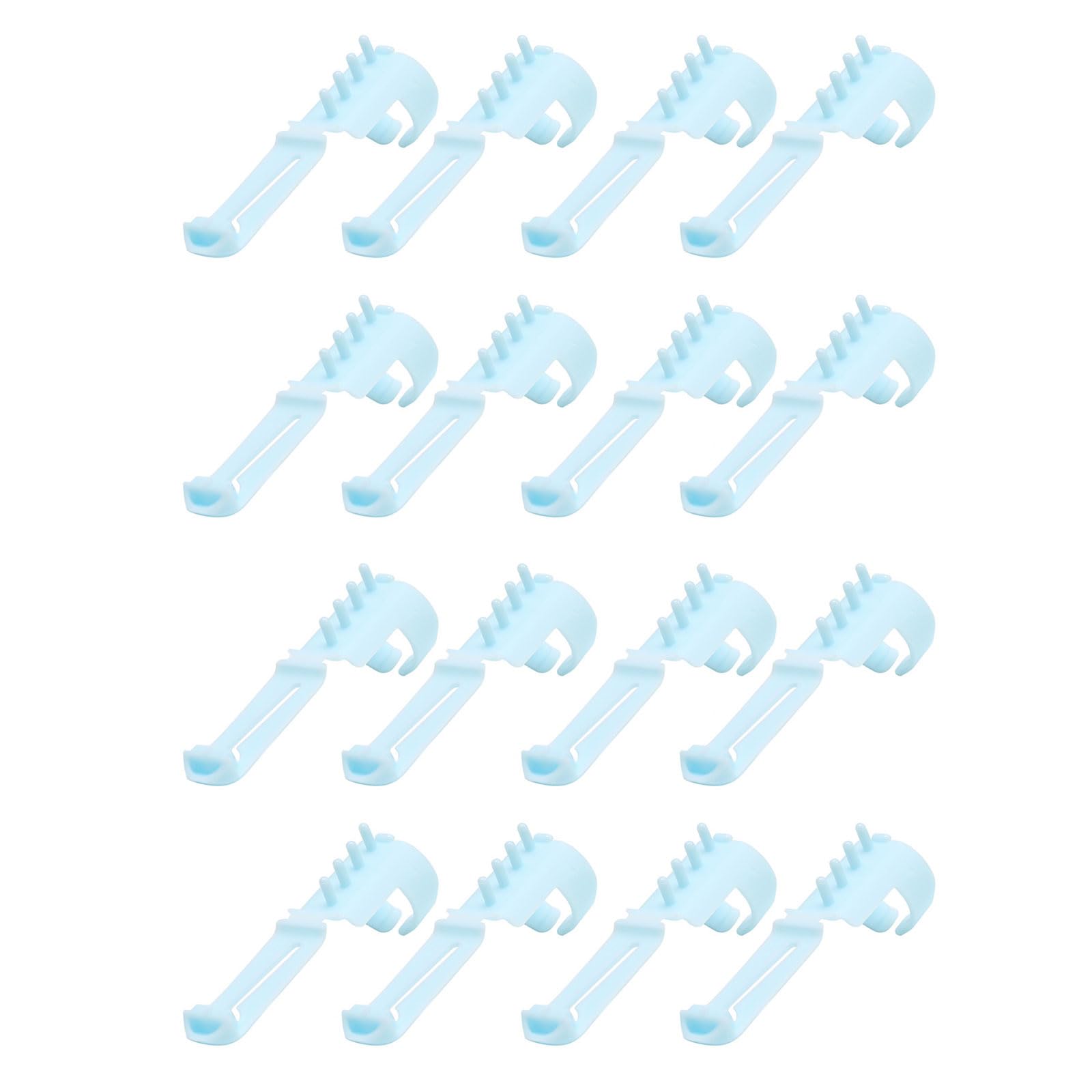 Msioytog 16Pcs Yarn Guide Finger Holder Guide Crochet Thread Rings Adjustable Crochet Rings for Knitting and Crocheting Yarn Tool