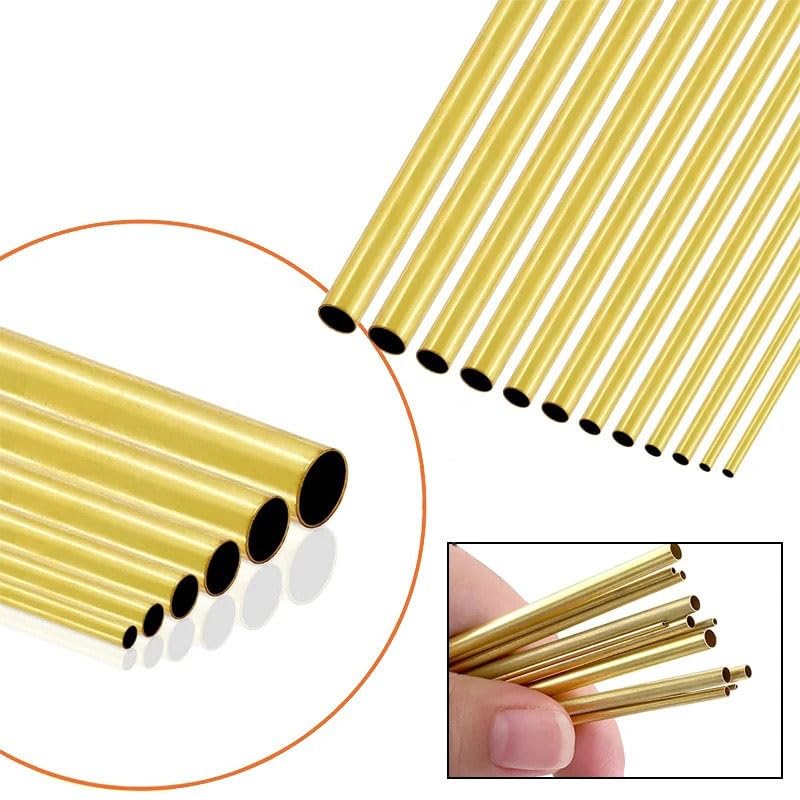 Produktbild von Nahtloses Messingrohr – 14x12 Mm, 300 Mm Länge, Für Modellbau, Rohrleitungen & Bastelprojekte – Hohe Korrosionsbeständigkeit