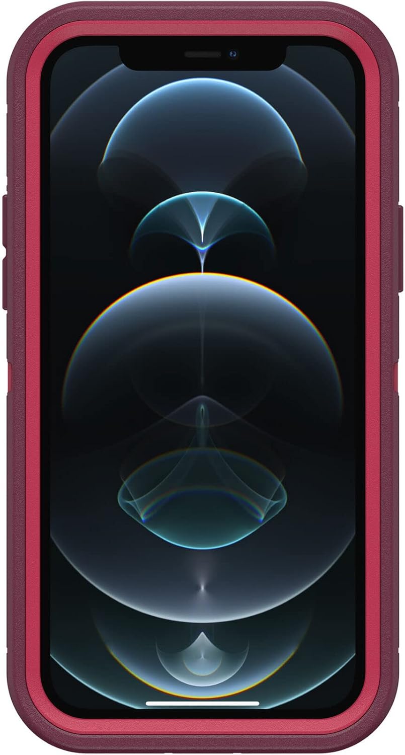 OtterBox Defender Series Case for iPhone 12 & iPhone 12 Pro (Only) - Case Only - Microbial Defense Protection - Non-Retail Packaging - Berry Potion (Raspberry Wine/Boysenberry) - Image 3