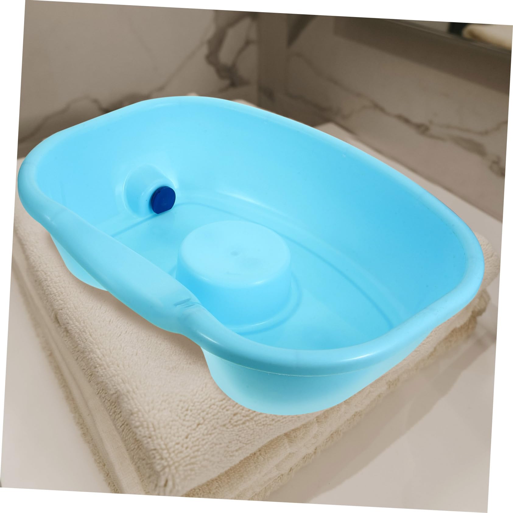 Lavatesta Portatile in Plastico Ergonomico per Ragazzo Ragazza e Adolescenti, Bacinella per Shampoo Adatta a Spalle e Collo, per Uso Domestico e Letto