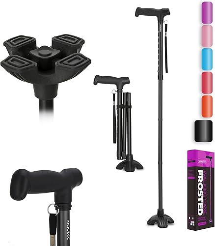 Bastón alto para hombre de 42.52 pulgadas. Bastón de caminar extra largo fácil de viajar es adecuado para personas grandes de más de 5 pies 9