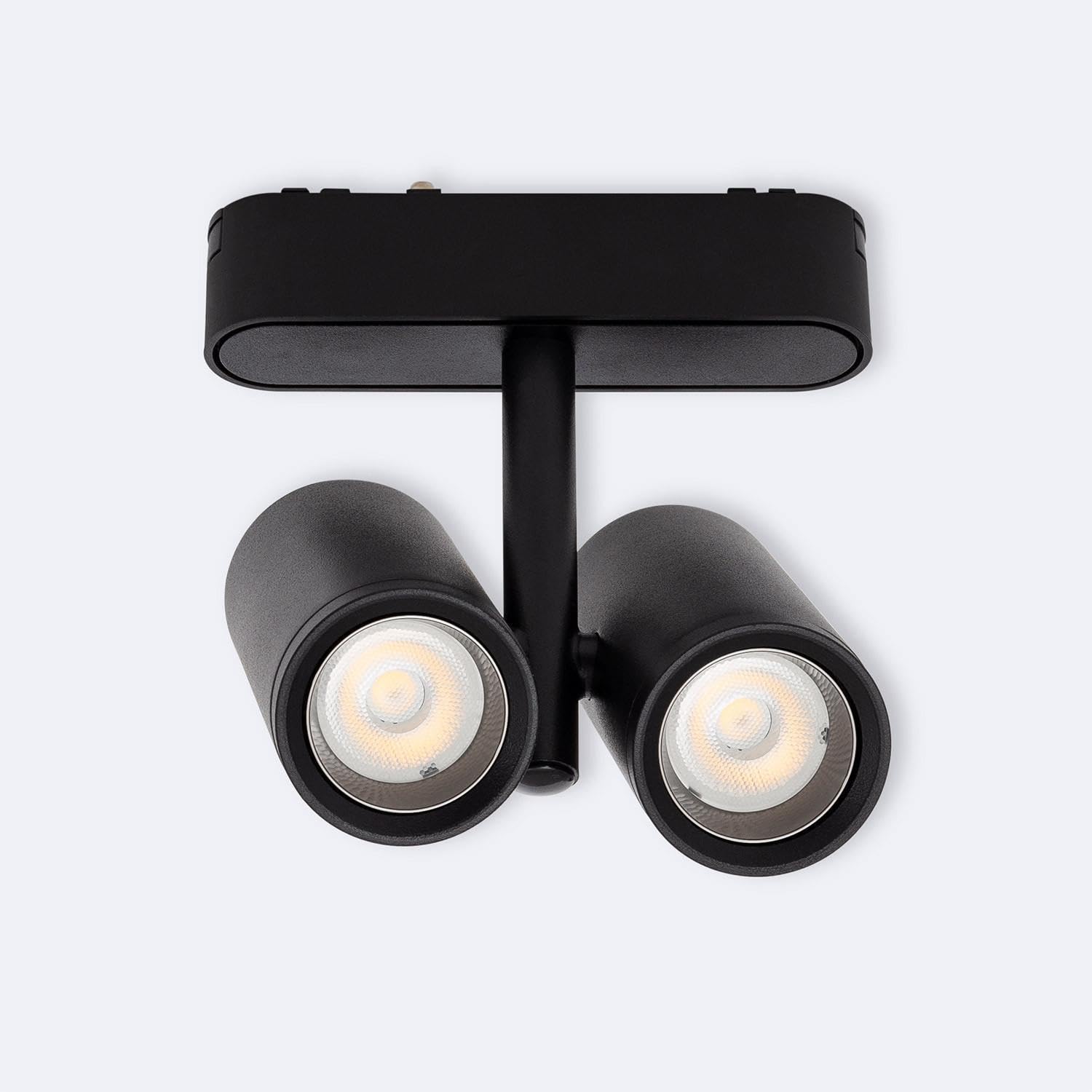 Spot LED sur Rail Magnétique 25 mm Super Slim Quartz 16W 48V Noir 4000K Bla