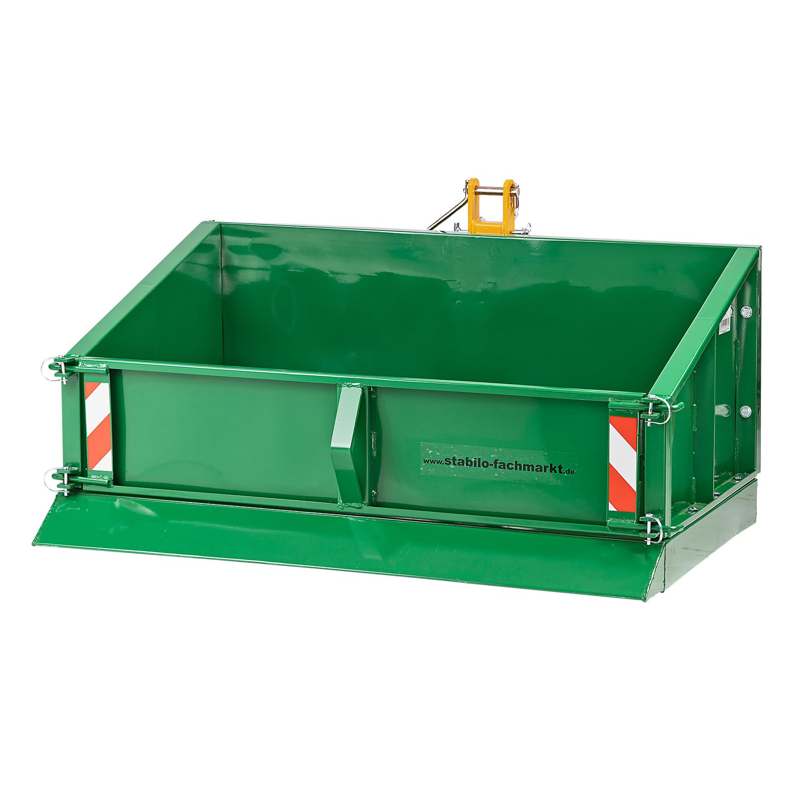 DEMA Kippmulde mit Hydraulik – Heckcontainer, Grün/Gelb