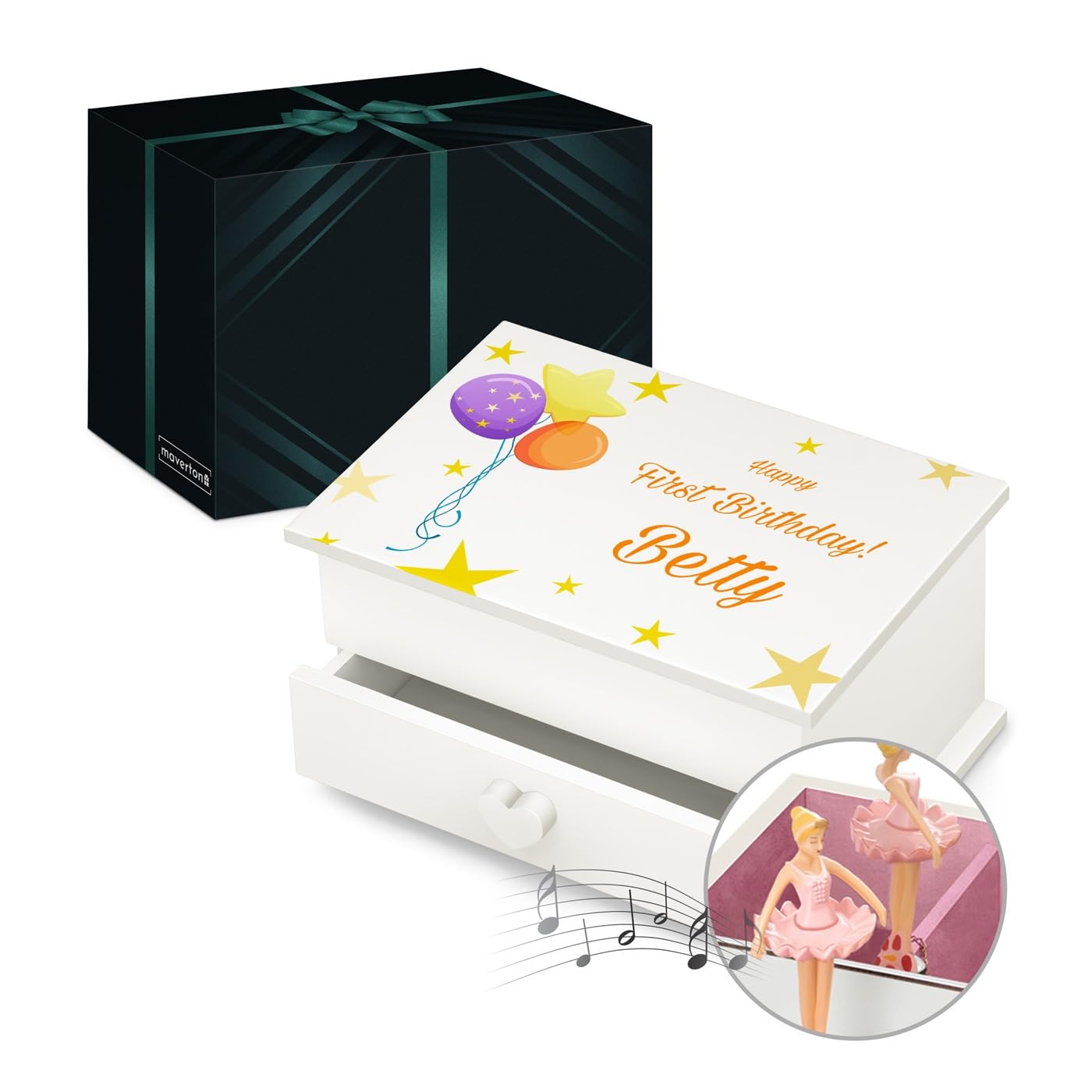 Maverton Personalised Ballerina Jewellery Box — image 1