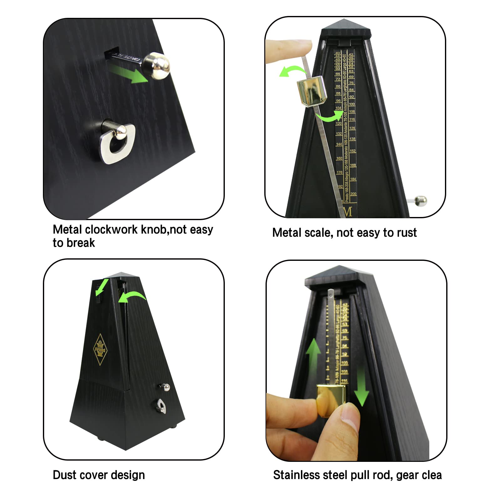 Mechanical Metronome Universal Music Timer For Piano Guitar Drums