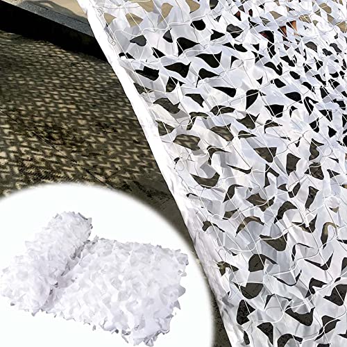 Filet de camouflage blanc pour protéger la pergola du soleil et de la chaleur