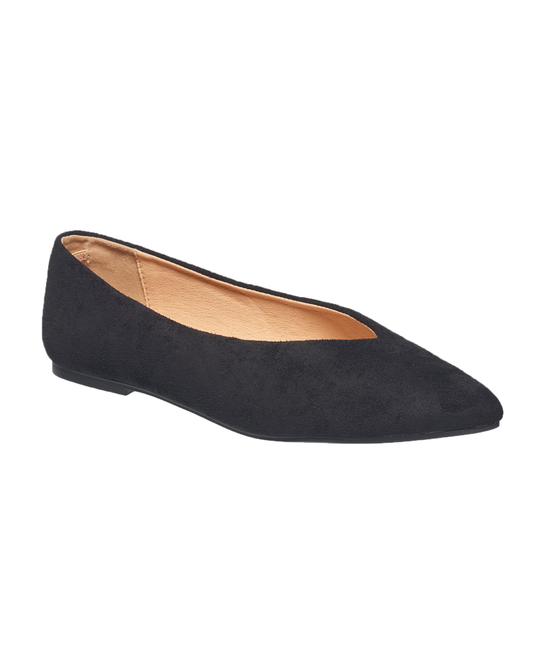 French ConnectionAlmond Toe Ballet Flats with V Front