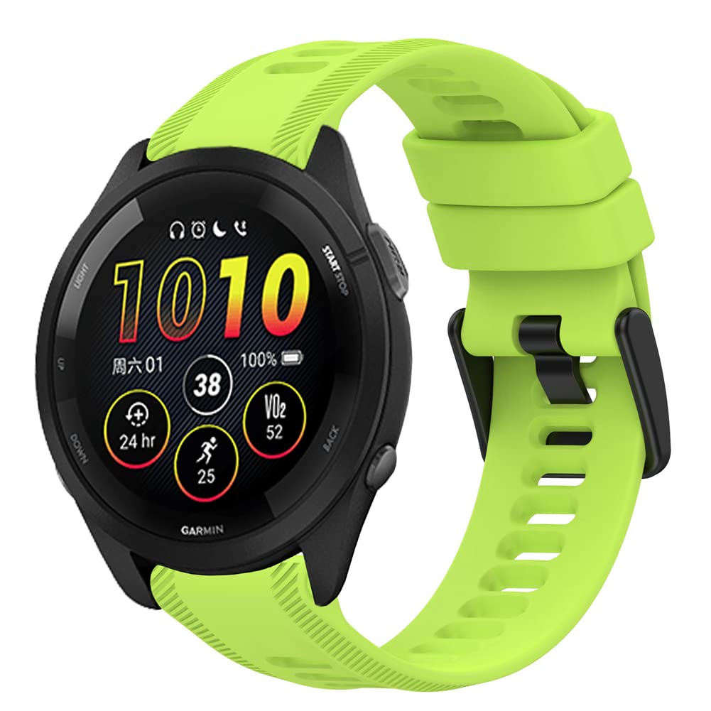 Quickfit Replacement Soft Silicone Sport Strap Compatible with Garmin Forerunner 965 Smart Watch