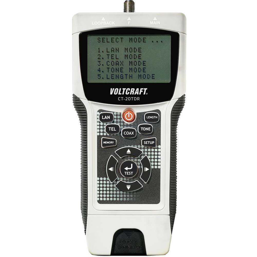 Voltcraft CT-20tdr KabeL-Pr?fger?t, Kabeltester Geeignet F?r Geschirmte/ungeschirmte Kabel, Cat3, Ca (cT-20tdr)