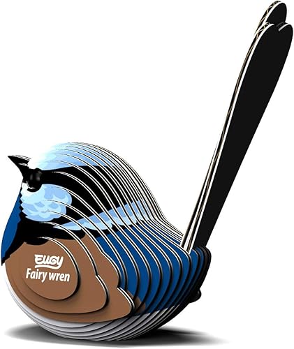 Miniatura 4 de Eugy Fairy Wren - Rompecabezas 3D, 26 piezas, ecológico, juguetes educativos para niños, niñas y niños a partir de 6 años