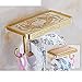 Produktbild WSJJGAO Kupfer Antik WC-Papierhalter Mehrzweck-Handtuchhalter WC [Multifunktions-Handtuchhalter] Toilettenpapierhalter-J