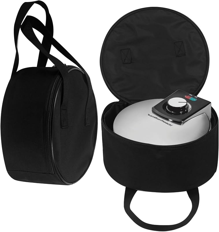 Waffle Maker Carrying Case for Hamilton Beach Belgian Waffle Make (26081) | Pancake iron Travel Bag,Heavy Duty Heat Resistant Oxford Storage Bag Case(Cover Only)