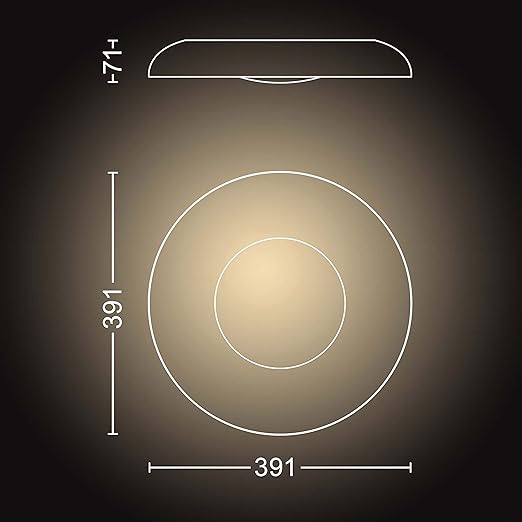 Philips Hue Philips Hue Still Plafondlamp - Duurzame Led Verlichting - Warm Tot Koelwit Licht - Incl. Dimmer Switch - Dimbaar - Verbind met Bluetooth of Hue Bridge - Werkt met Alexa en Google Home - Wit photo 3