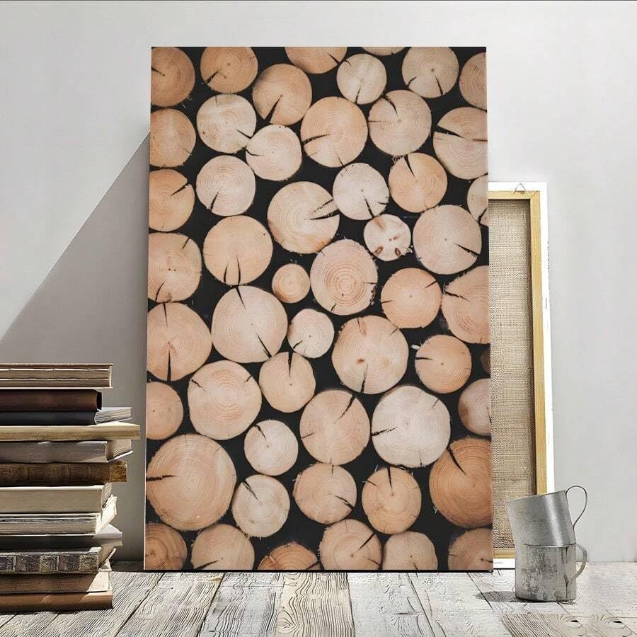 Poster mural texturé XBTYKPB 80x120 cm avec cadre intérieur pour salon