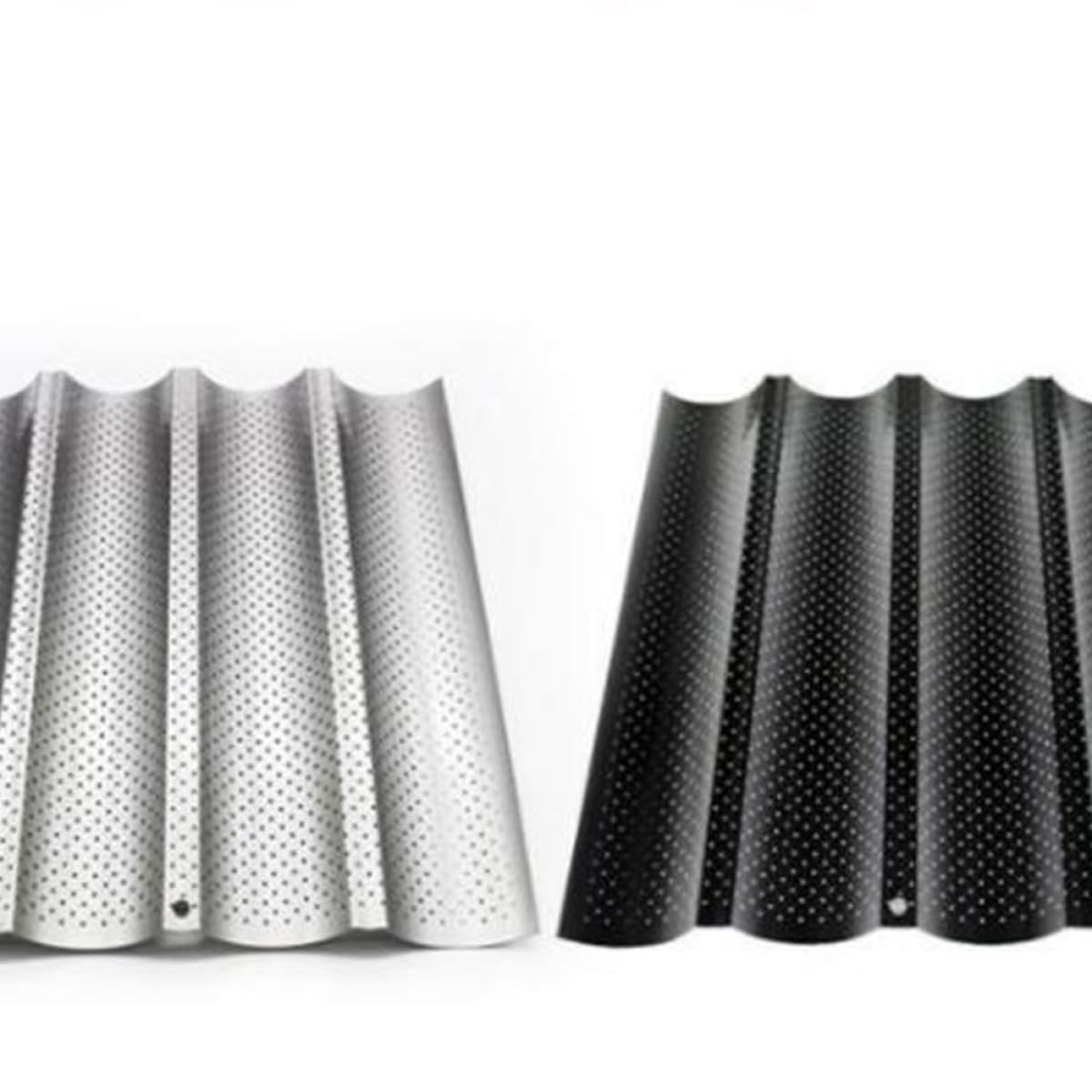 Homoyoyo Bandeja para Hornear Pan Francés con Ranuras Onduladas Molde de para Baguettes Accesorio de Cocina Resistente y Fácil de Limpiar
