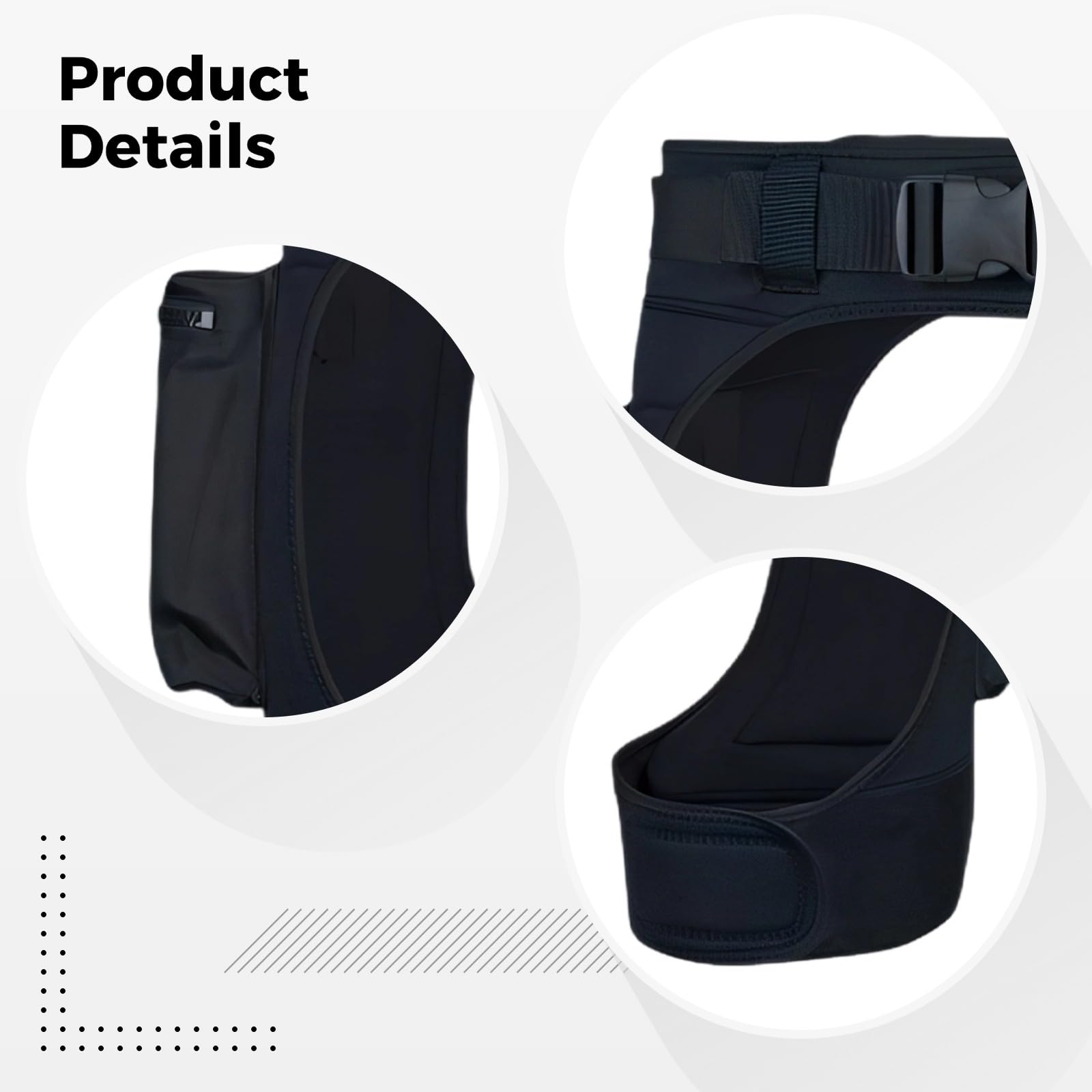 Generisch Pantaloncini da muta in neoprene da 3 mm, per uomo e donna, con tasche con cerniera, vita regolabile, taglia unica per girovita da 70 a 100 cm, per immersioni, surf e nuoto