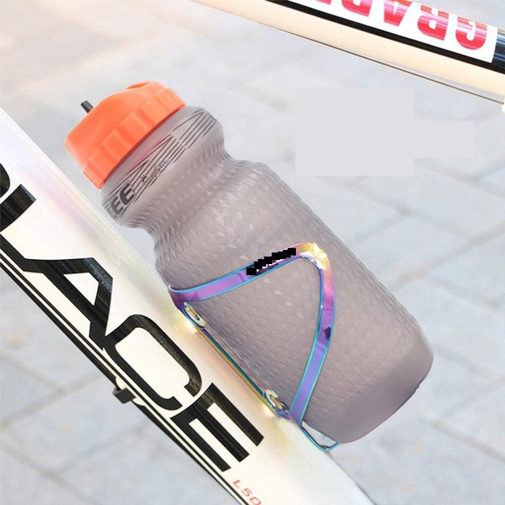 Uchwyt na butelkę rowerową, uchwyt na kubek rowerowy, uchwyt na napoje, uchwyt na butelkę wody rowerowej Klatki na bidon do roweru górskiego MTB Uchwyt ze stopu aluminium Akcesoria rowerowe, żółty (ko
