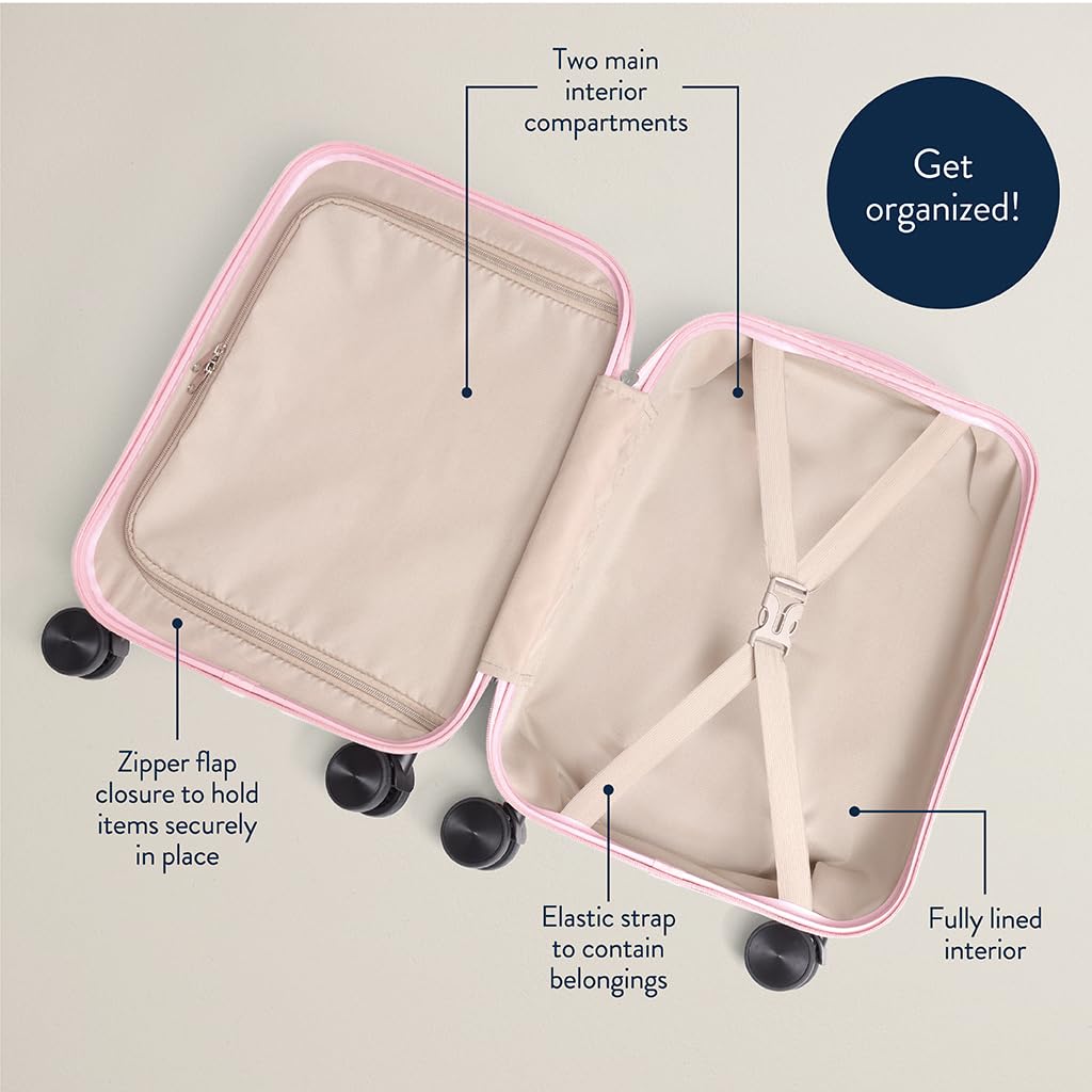 Amazon.com: Itzy Ritzy Toddler Suitcase w/Wheels, Hard Shell Kids