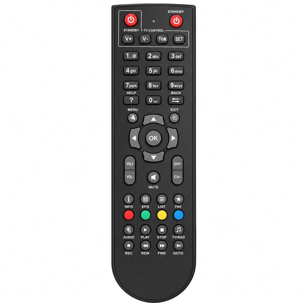 Compatible with in Cable Set Top Box Remote Control | Durable ABS Body | Fast Response | Easy Setup | Long Range | Premium Built-picture-32