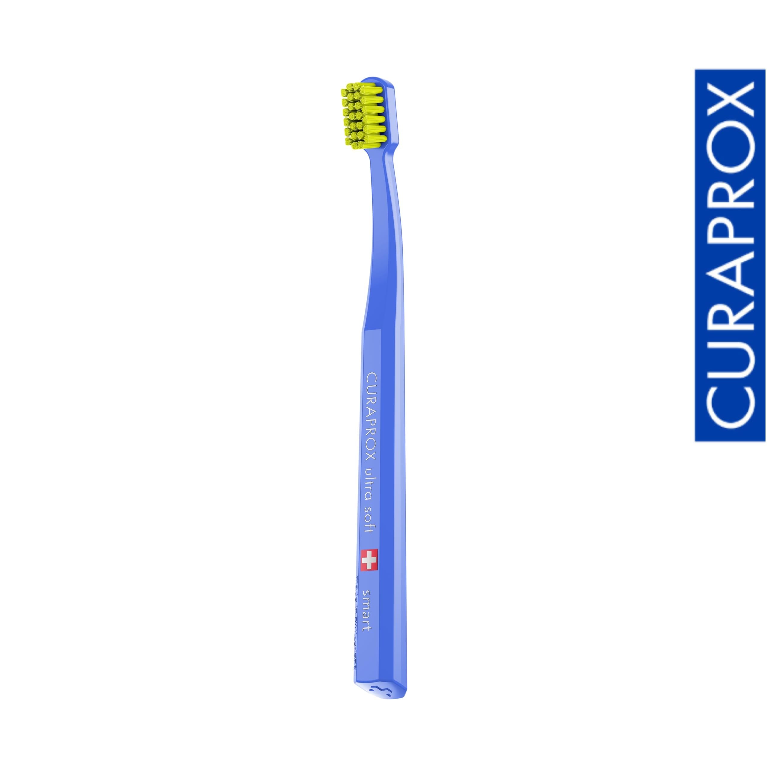 CURAPROX Inteligentna szczoteczka do zębów CS-dzieci i Dorośli/Ultra Miękkie | mała główka z 7600 filamentami Curen® / Losowy kolor/pojedyncze opakowanie/Made in Switzerland | Dla dzieci i dorosłych | ultramiękkie usuwanie płytki nazębnej | mała główka, w