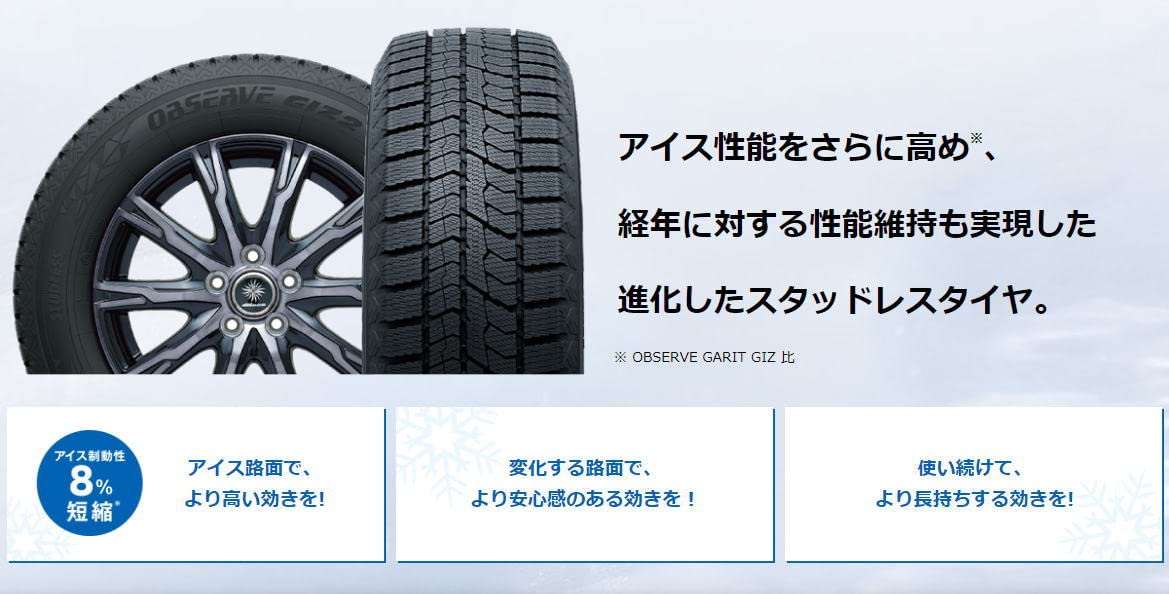2022年製 トーヨー GIZ2 165/55R15 4本セット #25019 Amazon.co.jp: 【 4本セット 】 トーヨータイヤ(TOYO TIRES) OBSERVE