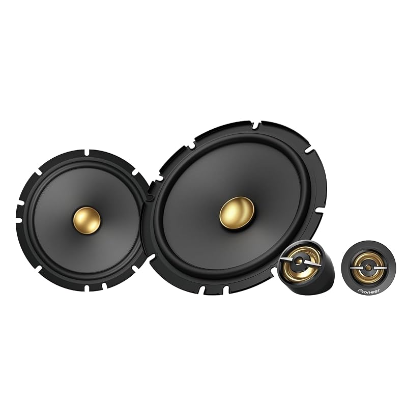Alto-falantes automotivos 2 vias tipo componente PIONEER A-Series Plus TS-A1601C, 350 W, 16,5 cm