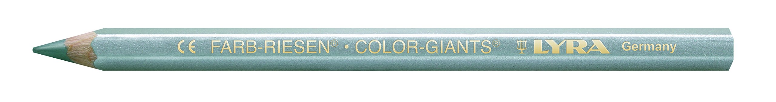 Lyra Colour Giants, Natural Cardboard Box of 12 Coloured Pencils. Silver