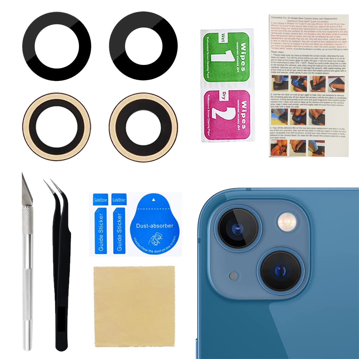 Amazon.co.jp: Phoupair オリジナル OEM バックリアカメラ ガラス