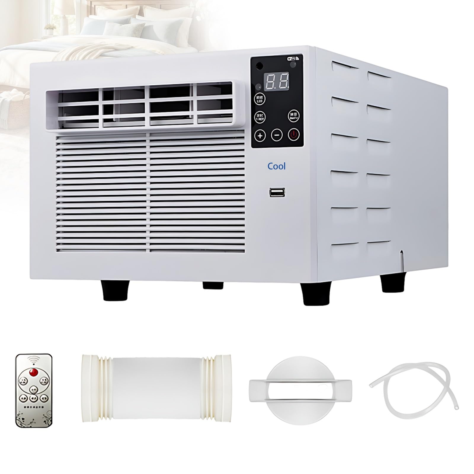 2500 BTU Portable Air Conditioner, 280W Low Power AC