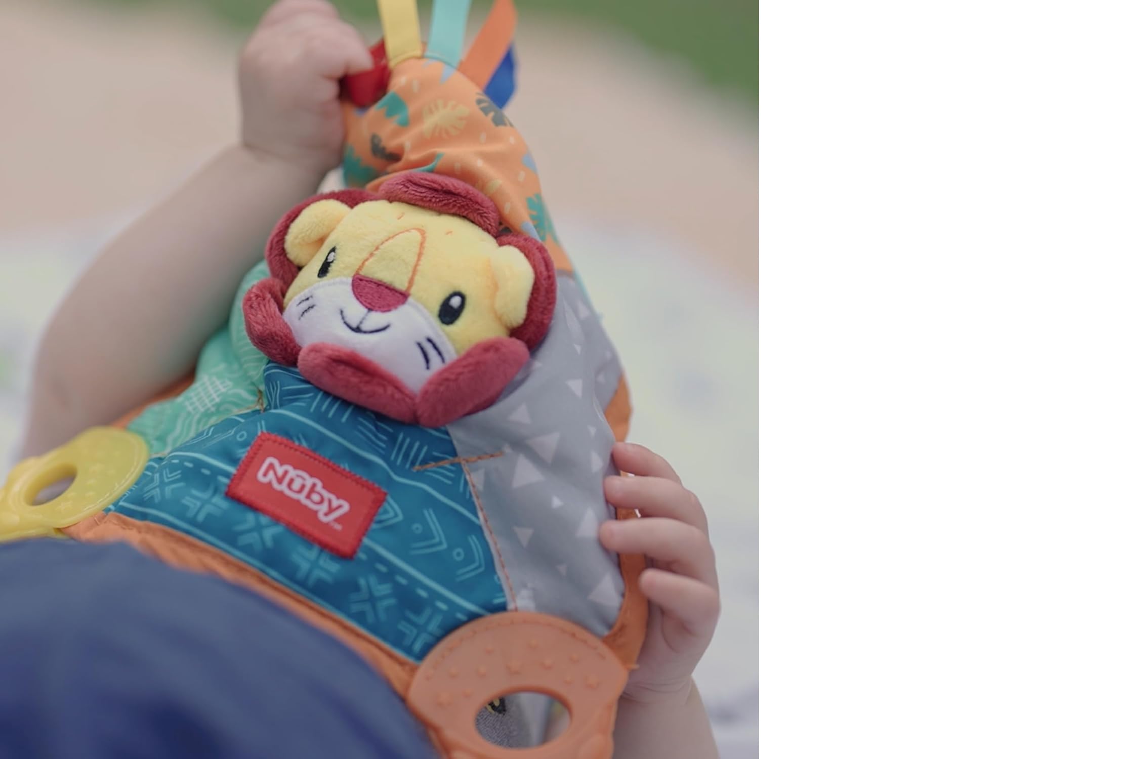 Nuby Doudou de Dentition Lion Multiples Surfaces 3+ Mois