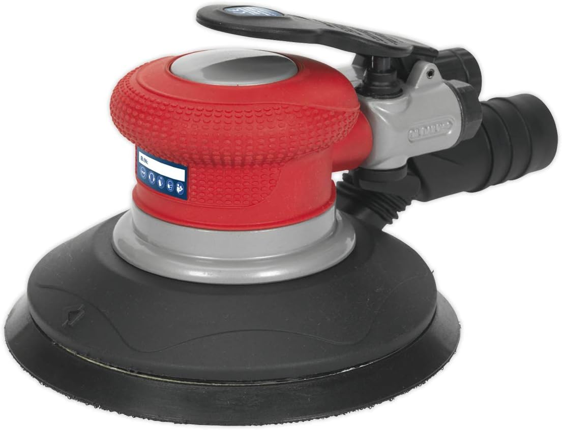 Sealey Gsa05 Air Palm Random Orbital Sander ?150Mm Dust-Free