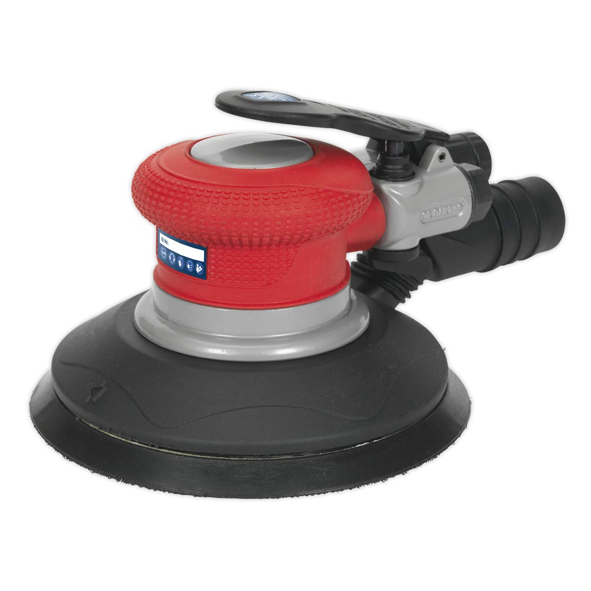 Sealey Air Palm Random Orbital Sander Ø150mm Dust-Free