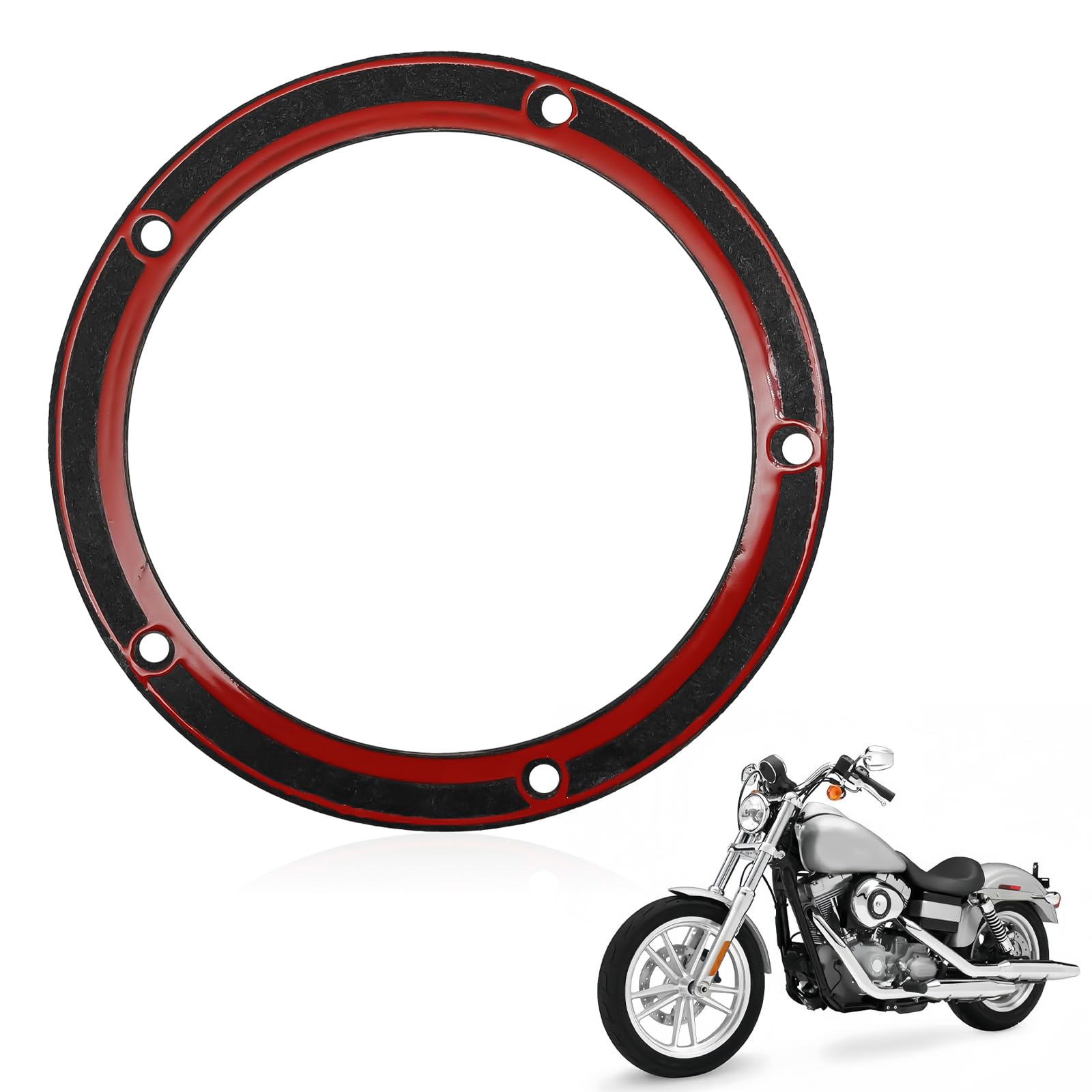 1 Pcs 5 Holes Gasket Gasket Clutch For Motorcycle Compatible With Harley Touring Dyna Electra Glide Softail Fatboy Fxd 1999-2016 25416-99X