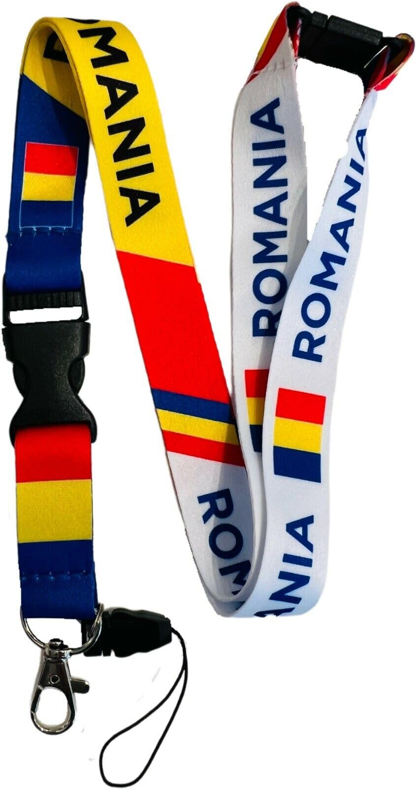 PAC Supplies Global European Country Lanyard/Badge Holder With Safety Breakaway & Detachable Clip (2, Romania) — image 1