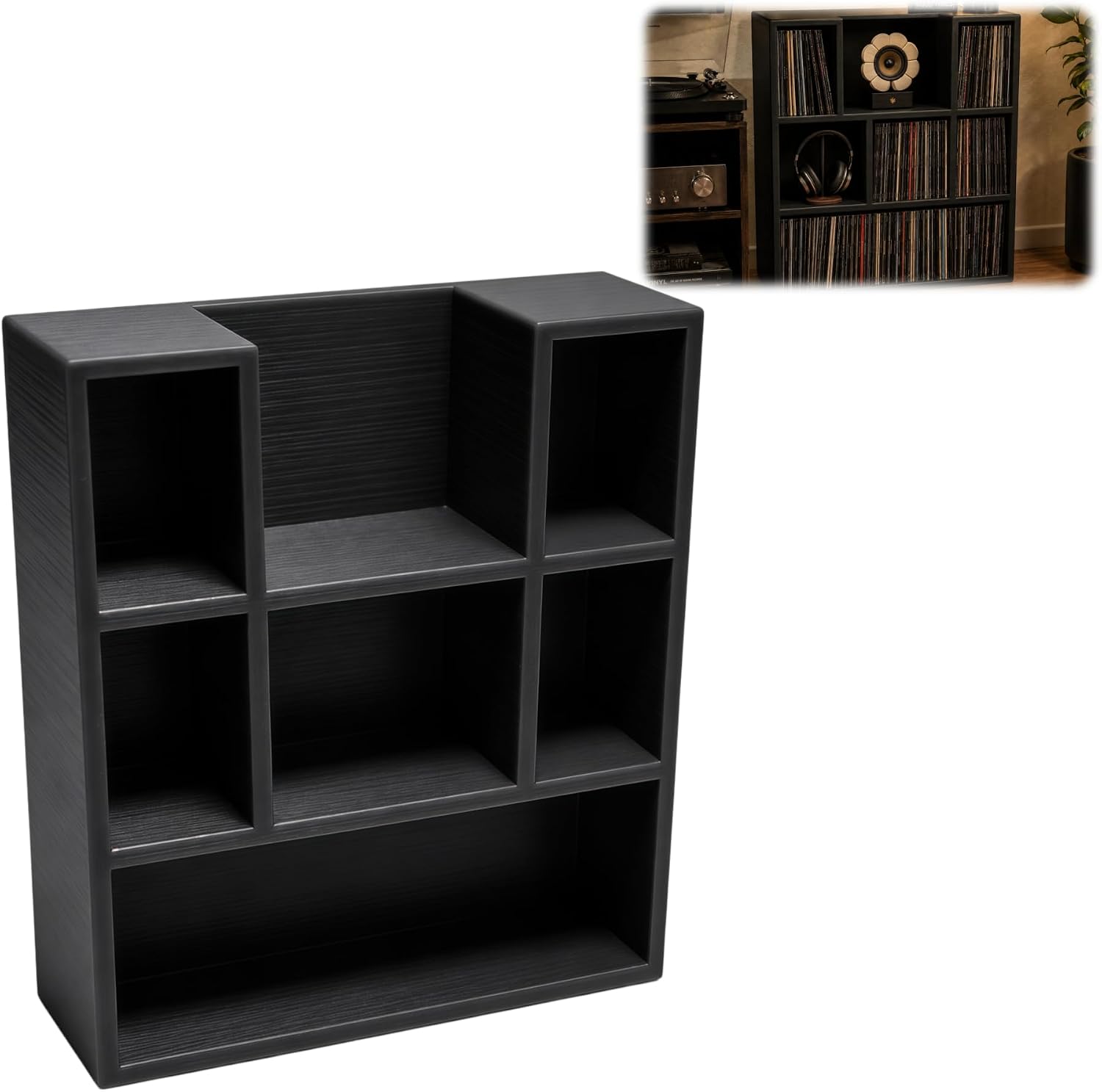 Mini Vinyl Display Stand Compatible with mini brands Record Player Shelf