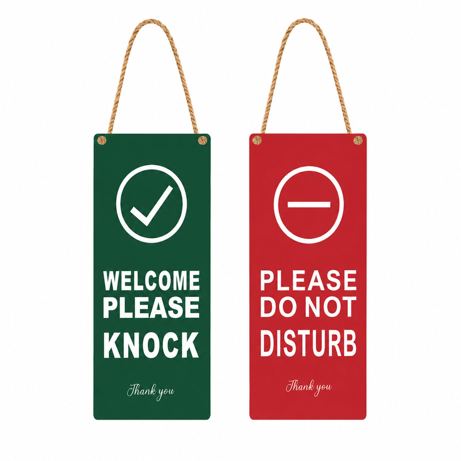 QIHAWN Double Sided Do Not Disturb Sign Red Green Acrylic for Office Door