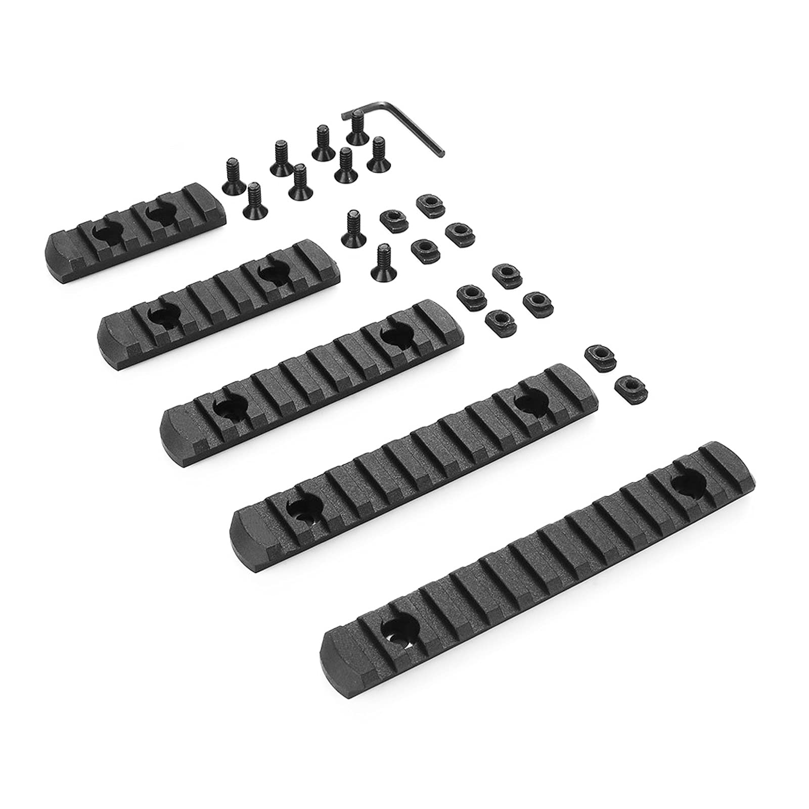 Support de rail 20mm fente 5 à 13 compatible Mlok couleur Tan pour lunette