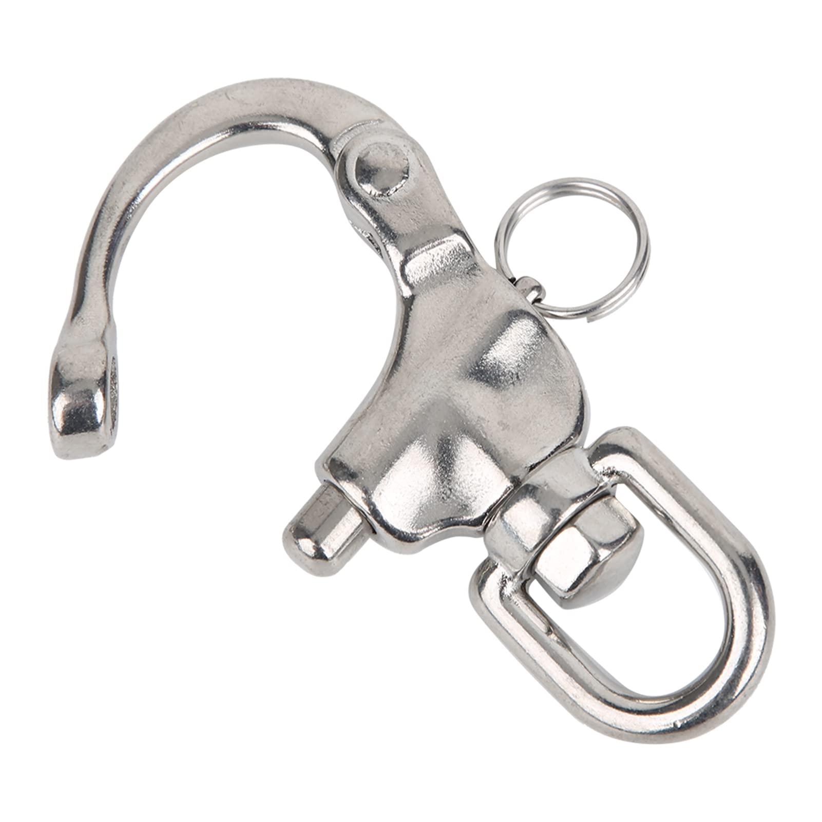 Culnflun Mountaineering Rock Climbing Shackle Rotation Quick Connect Snap Hook for Outdoor Camping Mountaineering Downhill Extension12x70mm 16x87mm 22x128mm 1PCS (12 * 70mm)