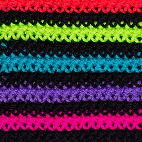 Image of RED HEART Super Saver 3-Pack yarn, NEON STRIPES 3 Pack