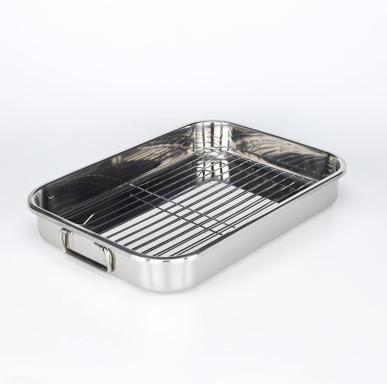 Buy Mr. Right Turkey Roasting Pan, 15 Inch Roasting Pan with Rack, 18/