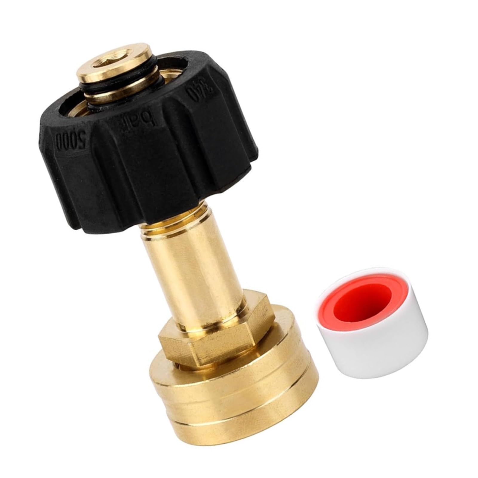 Jazuaiao Multicolor 3 / 4Inch High Pressure Brass Garden Hose Adapter For M22-14Mm Connection With Leakproof Design For Car Washer Machine High Pressure Washer Hose Adapter