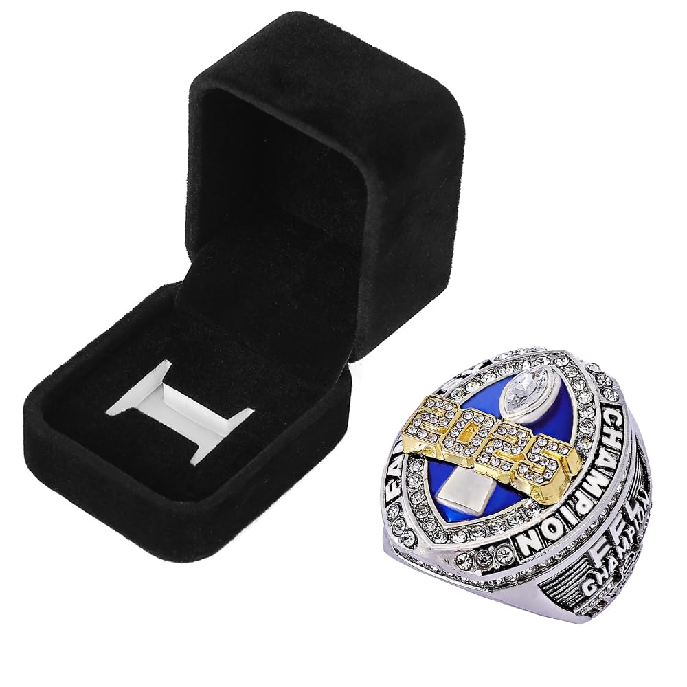 guancrown 2025 Fantasy Football Championship Ring Award Prize Trophy Sports Winner FFL Champion Ring With Box (size 11 with free box)