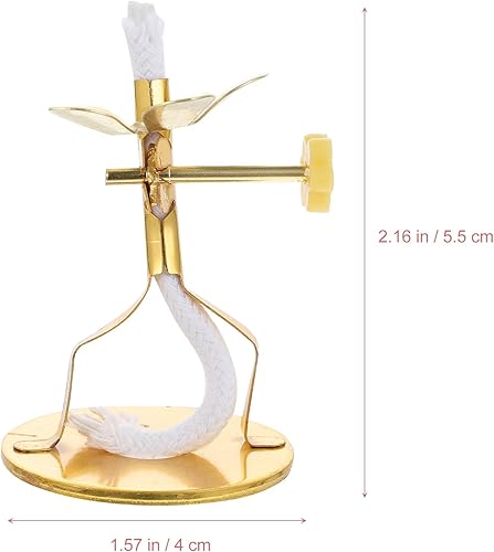 Miniatura 2 de Cabilock 2 unids lámpara de aceite flotante mecha budista ghee lámpara titular de metal aceite corcho disco incienso palo soporte budista Altar