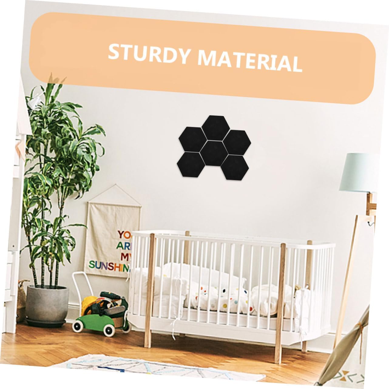GLEAVI 8pcs Hexagon Felt Bulletin Board Memo Boards for Home Office Boys and Girls Rooms Versatile Decorative Wall Display